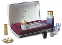 Portable Communion Set. Deluxe Set with Oil Stock. RW28 by Artistic.