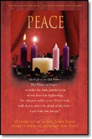 Pkg./100 Peace Advent Bulletins. Large (8 1/2"x14"). Save 50%.