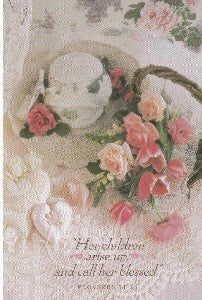 Bulletins - Mother's Day - Proverbs 31:28. (8 1/2"x11") (pkg.100). Save 50%.