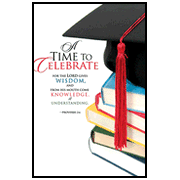A Time to Celebrate- Graduation Bulletins (pkg.100). Save 50%.