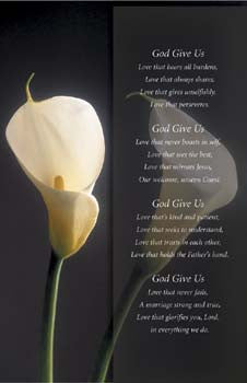 Pkg./100 God Give Us Love Bulletins. Large (8 1/2"x14") Save 50%.