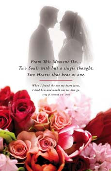 From This Moment On Wedding Bulletins. Pkg./100. 8 1/2"x11"
