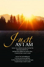 Just As I Am Bulletins. Large (8 1/2"x14") (pkg.100). Save 50%.