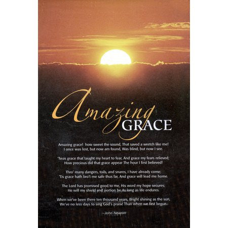 Amazing Grace Bulletins. Large (8 1/2"x14") (pkg.100).  Save 50%.