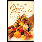 Be Thankful Bulletins (pkg.100).  Save 50%.