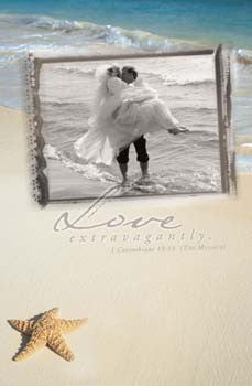Pkg./100 Love Extravagantly Bulletins. Save 50%.