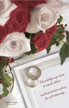 Pkg./100 We Pledge Our Love Bulletins. Save 50%.