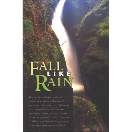 Fall Like Rain Bulletins. Large (8 1/2"x14") (pkg.100).  Save 50%.