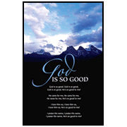 God is So Good Bulletins. Large (8 1/2"x14") (pkg.100).  Save 50%.