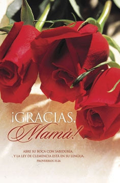 Pkg./100 Spanish Bulletins-Gracias Mama.  Save 50%.