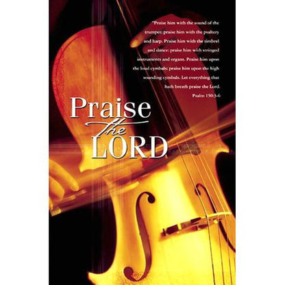 Praise the Lord Bulletins. Large (8 1/2"x14") (pkg.100).  Save 50%.