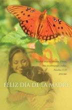 Spanish Mother's Day Butterfly Bulletins (pkg.100).  8 1/2"x11"