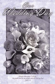 Our Wedding Day Bulletins. Pkg./100. Save 50%.